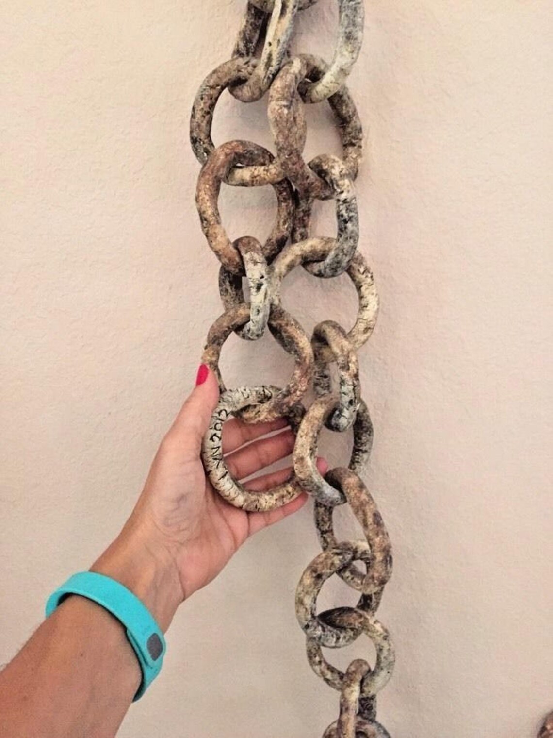 Ceramic Decorative Art Chain Sculpture Installation Wall or Table
